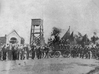 First fire brigade and station building with original fire tower2