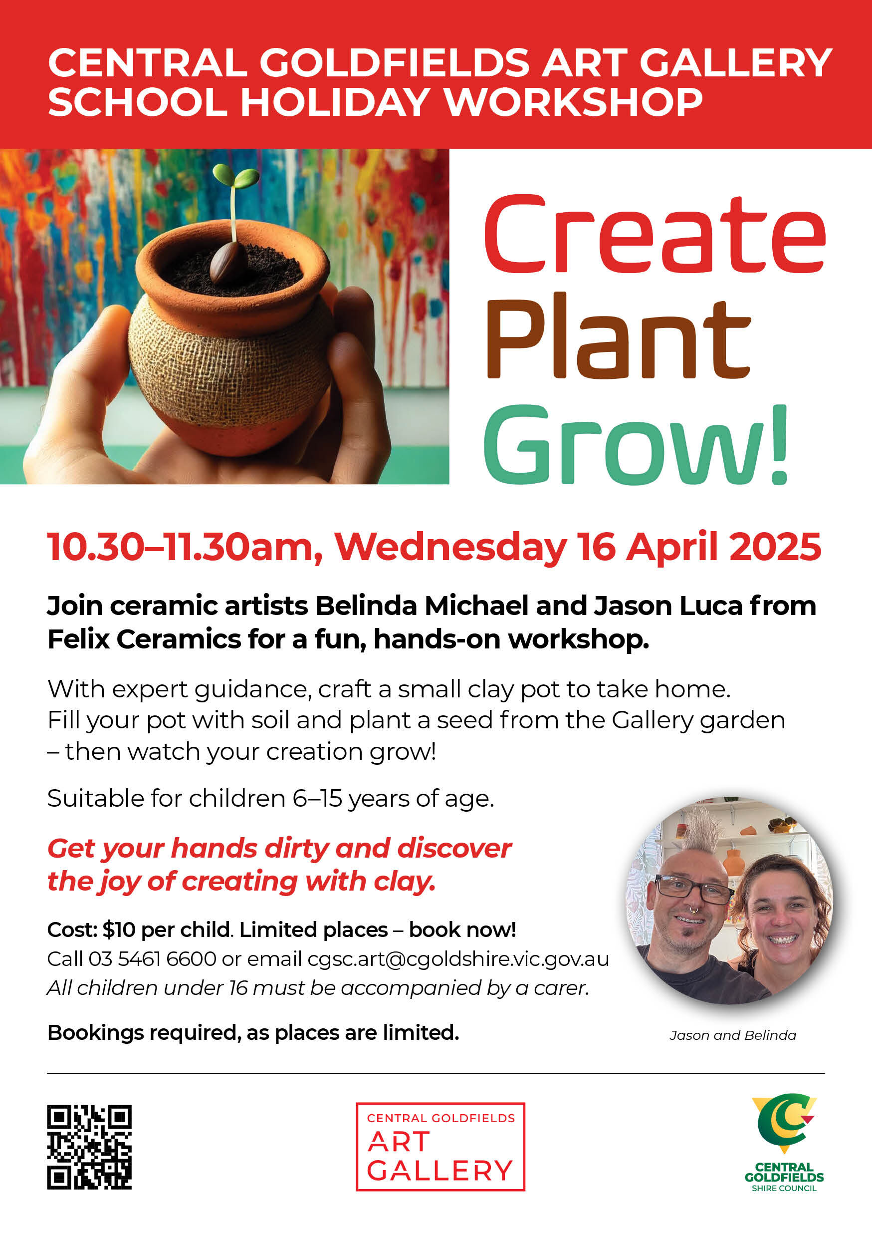 Clay Pot School holiday workshop flyer_v03