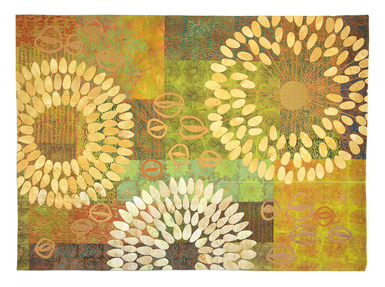 Susan Mathews, Coastal Life 2, 2013, quilted textile