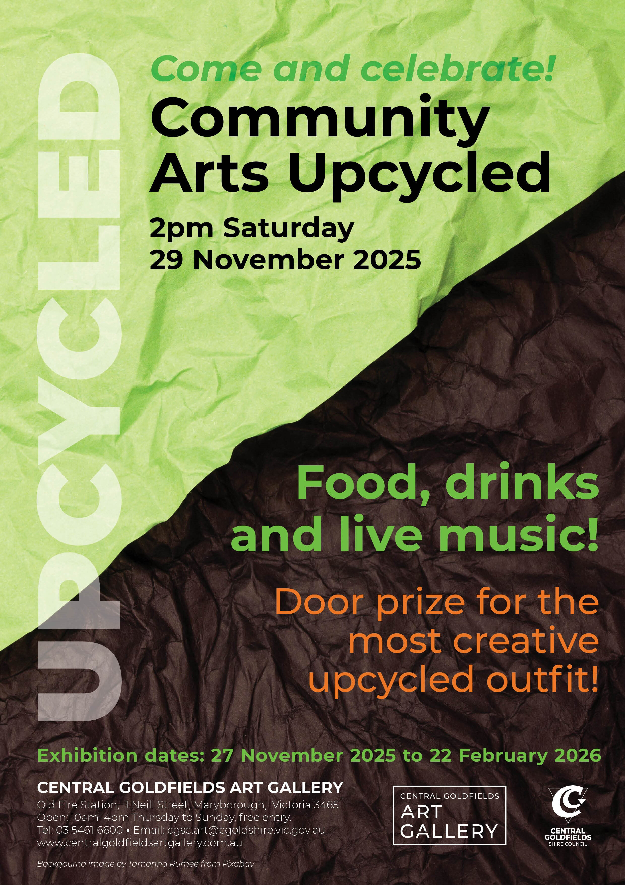 COmm Arts Upcycled invitation