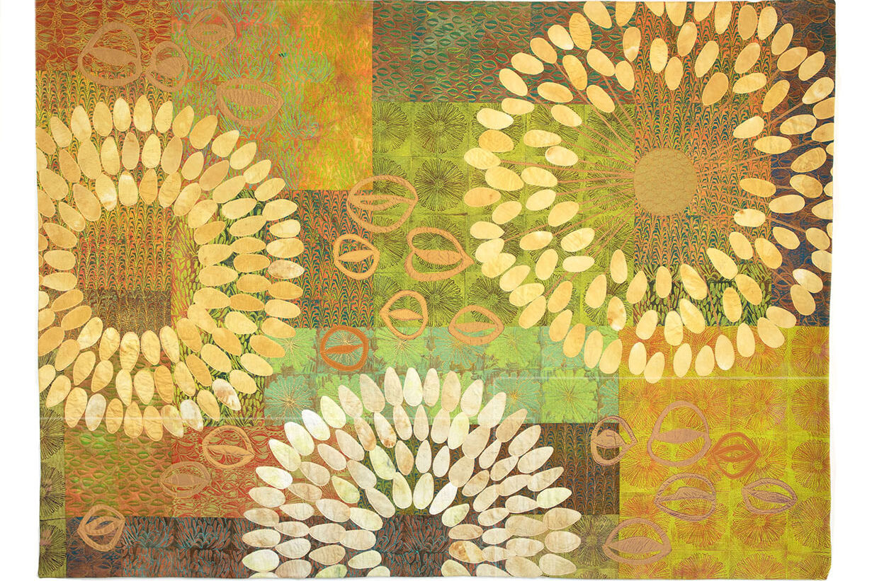 Susan Mathews, Coastal Life 2, 2013, quilted textile