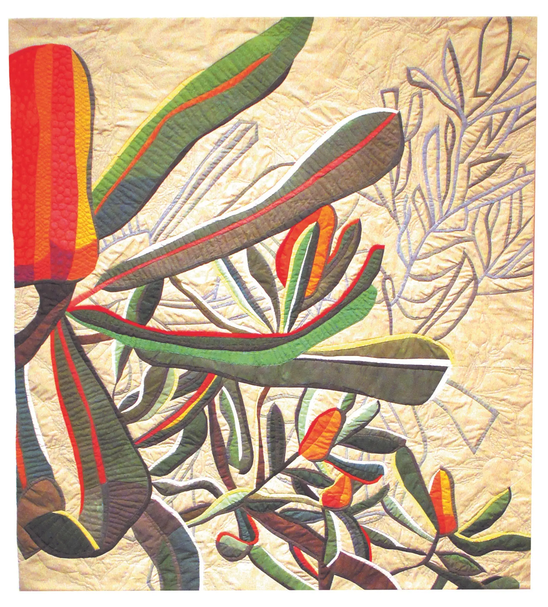 Banksia Spill by Ruth de Vos 119x107cm